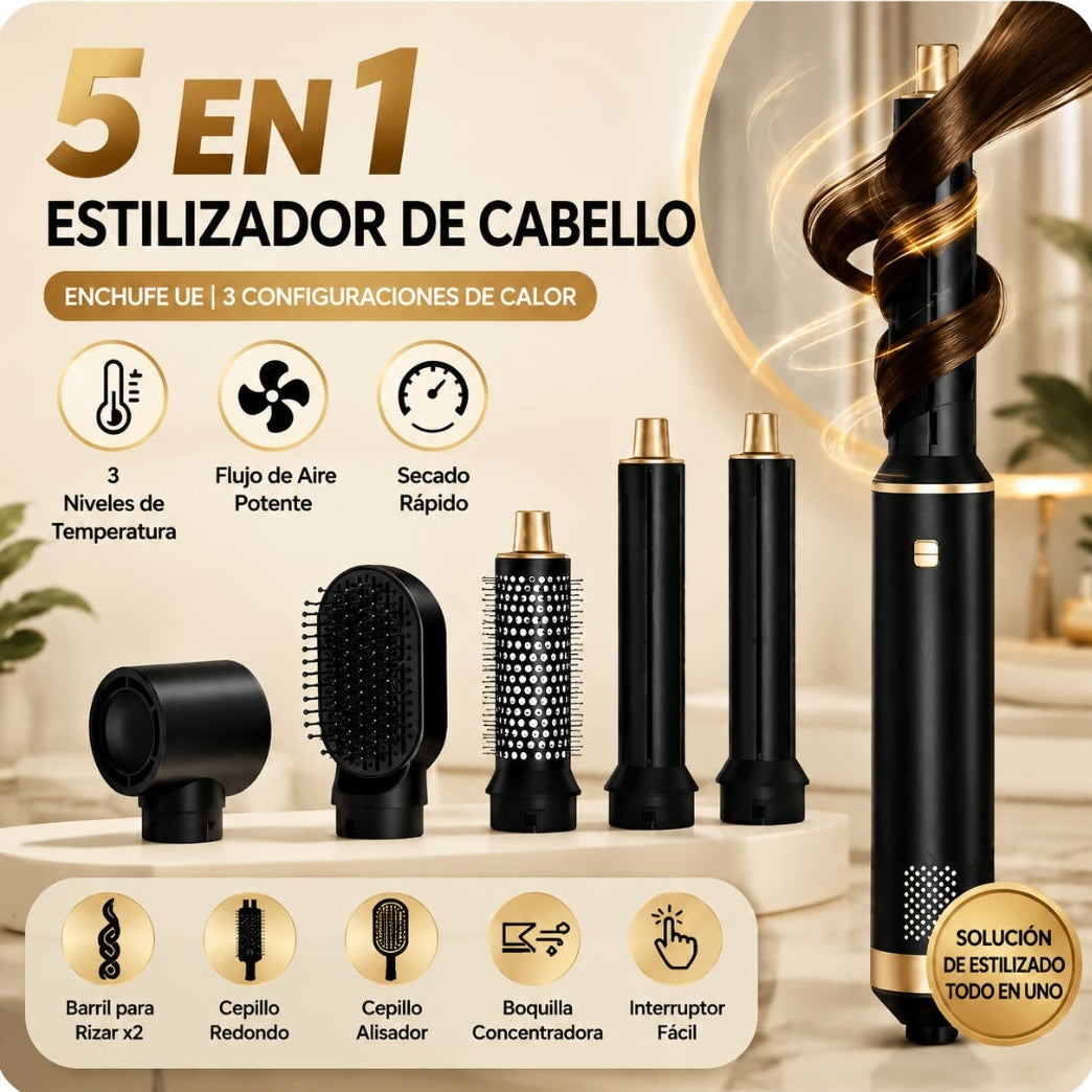 Peine moldeador eléctrico multifuncional